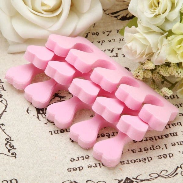 

20pcs nail art soft finger toe separator pedicure tool