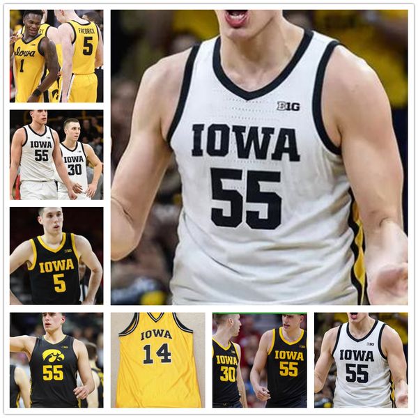 

custom 2020 iowa hawkeyes 23 josh ogundele kris murray keegan murray 11 tony perkins jack nunge basketball stitched jersey ncaa college, Black;red