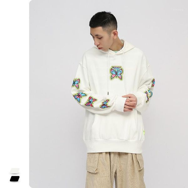

men's hoodies & sweatshirts clothing of autumn printing fleece coat hoodie, Black