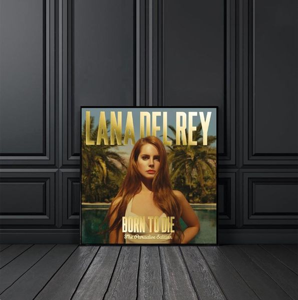 

paintings lana del rey - born to die the paradise edition music cover canvas poster home wall painting decoration (no frame)