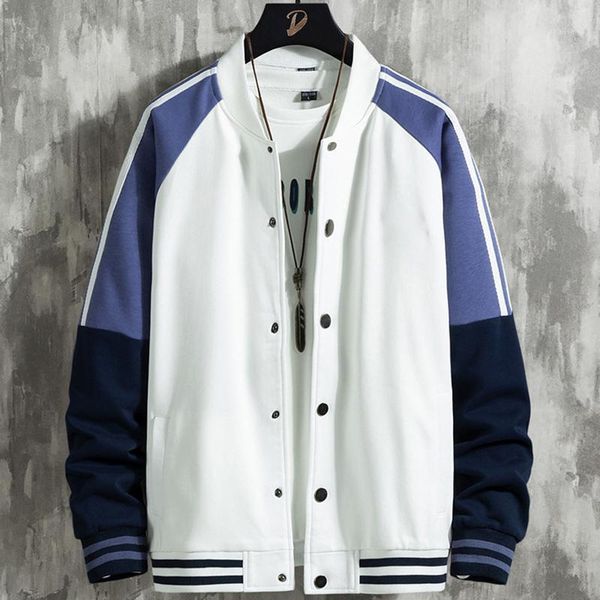

men's jackets 2021 spring fashion patchwork college style harajuku streetwear casual varsity bomber jacket men baseball coats, Black;brown