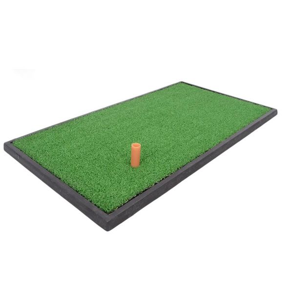 

golf training aids backyard mat 60x30cm hitting pad practice rubber tee holder grass indoor
