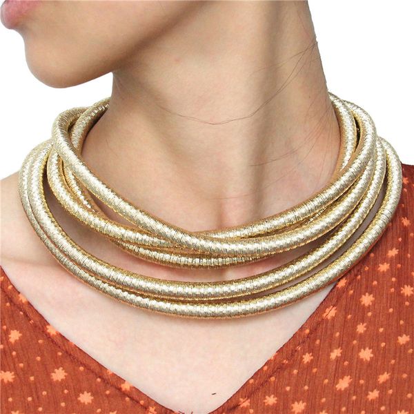 Maxi gargantilhas moda ímã botão multicamadas gargantilha colar pingente declaração colar feminino