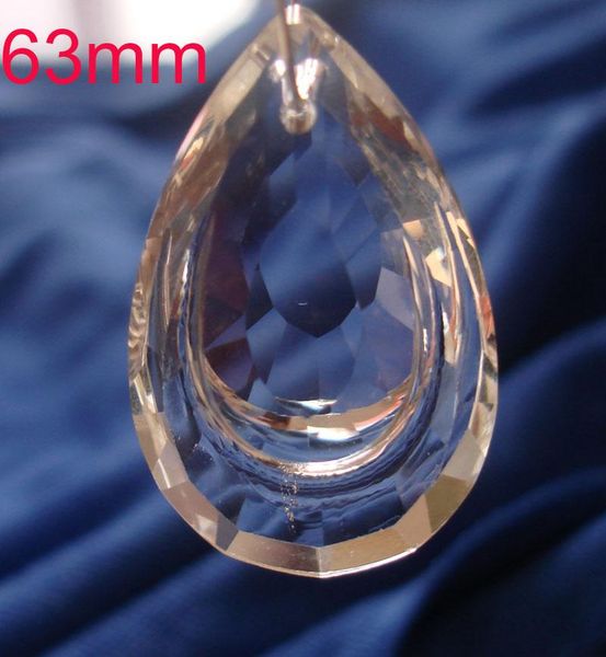 

chandelier crystal 612pcs/lot 63mm double drip part pendant suncatcher parts