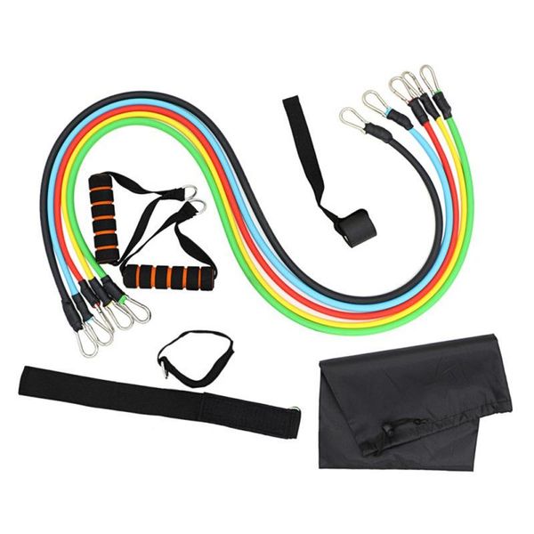 

resistance bands tube set stretch rubber expander home training tubes pilates /fitness elastic pull rope equipment