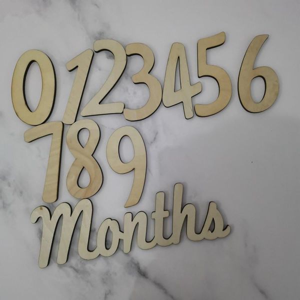 

other festive & party supplies baby milestone monthly wood cutouts number set growth numbers