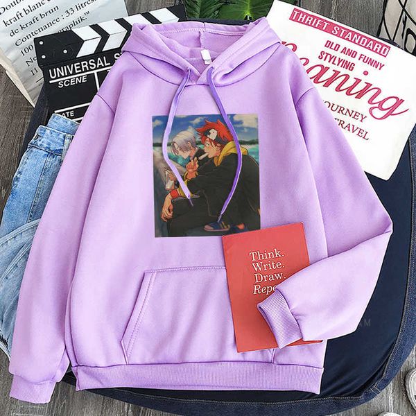 Harajuku Anime die Unendlichkeit Hoodie Männlich Lustige Cartoon Skateboard Junge Langa Print Street Frauen Koreanische Mode Hoodie H0910