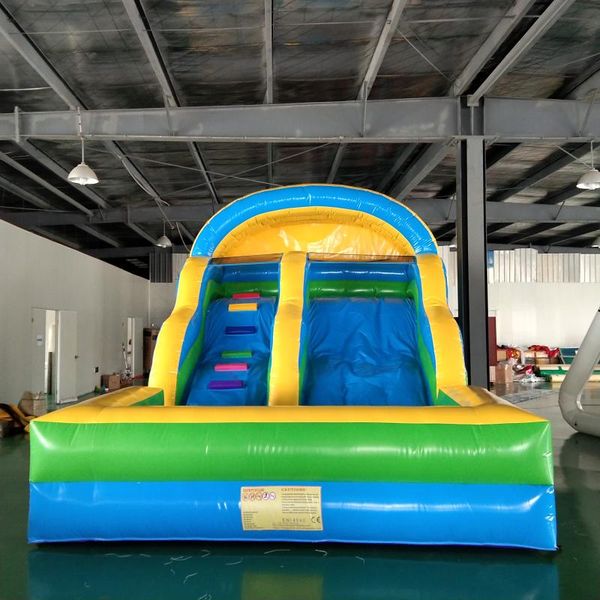

outdoor inflatable slide pvc water with air blower games & activities