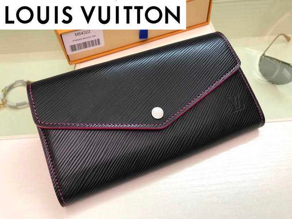 

designer luxury rwrx m64322 leather compact long wallets chain wallet pouches key card holders cases purse clutches brand, Black;red