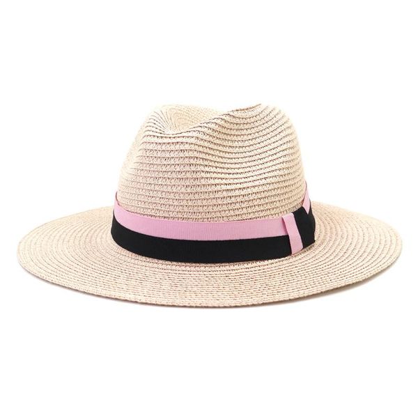 

wide brim hats men panamas solid dress wedding women summer outdoor white black band beach casual straw, Blue;gray