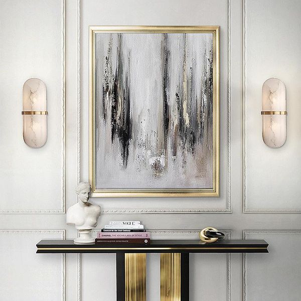 

wall lamp postmodern marble living room background art bedside designer study bedroom model corridor