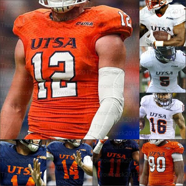 

custom utsa roadrunners college football jerseys lowell narcisse sincere mccormick carlos strickland ii zakhari franklin, Black