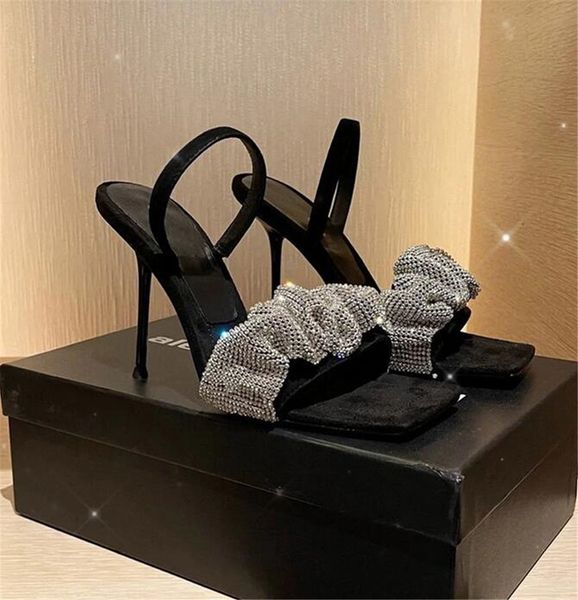 Scarpe eleganti da donna classiche moda marchio di buona qualità Tacco alto in pelle Scarpa da sposa femminile Sandali firmati Donna Comode scarpe da festa casual Pompe V90815