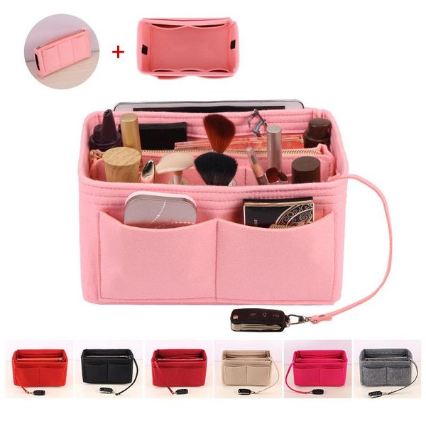 

felt bag in cosmetic creative cosmetics travel inner purse portablestorage multi-function storage bags & cases