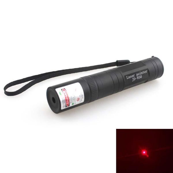 

jd-850 650nm red laser pointer- single point (1x16340) flashlights torches