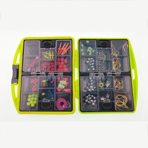 

fishing tackles accessories box kit set with hooks snap sinker weight for carp bait lure storage boxes case iso