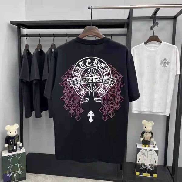 

21 summer fashion brand new short sleeve ch cross sanskrit print t-shirt, White;black