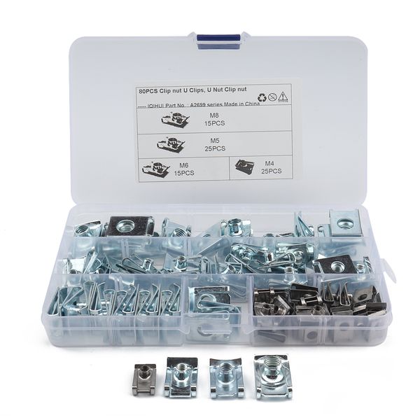 

m4 m5 m6 m8 spire clips chimney nuts u nuts speed clips fasteners assorted kits
