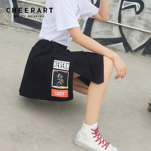 

streetwear camouflage skirt women high waist black mini irregular letter print dance asymmetrical fashion 210427