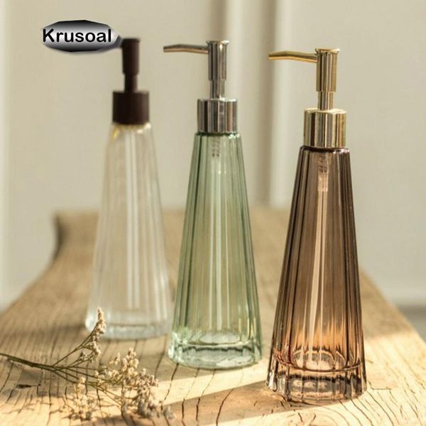 

liquid soap dispenser light luxury glass shower gel shampoo container lotion bottle detergent storage household bathroom accessories