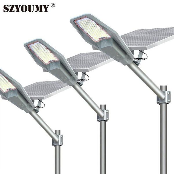 

solar lamps szyoumy powered street light with remote 100w 200w 300w 400w outdoor waterproof security lighting for yard garden home