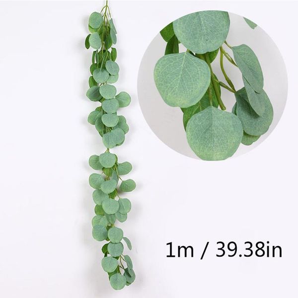 

decorative flowers & wreaths 100cm vivid artificial plants creeper grape green leaves ivy vine garland for home garden party wedding wall de