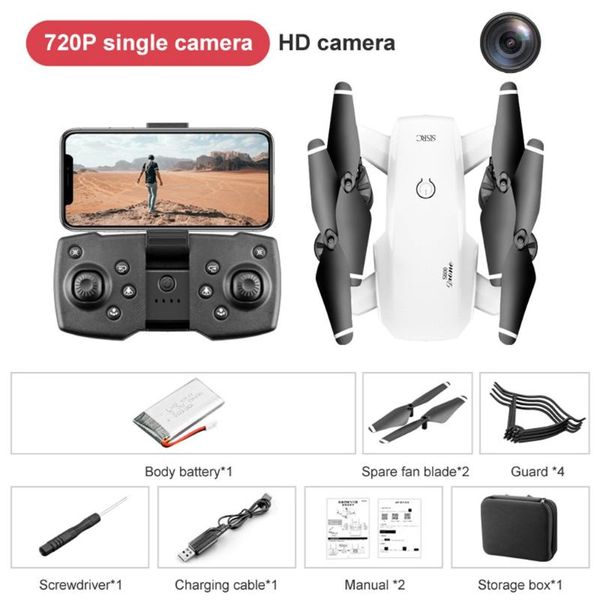 

drone 4k hd single camera 2.4g selfie wifi fpv height preservation rc quadcopter toys drones