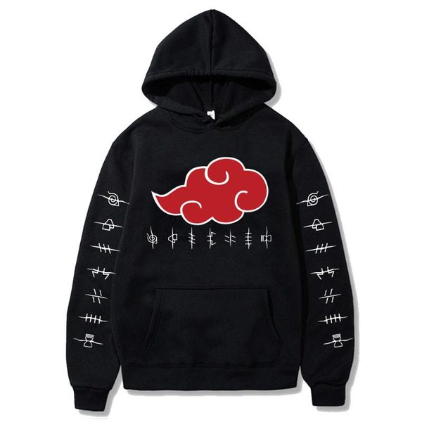 

men's hoodies & sweatshirts 2021 funny anime print jacket long sleeve baseball coats, Black