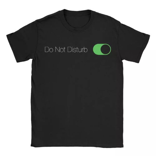 

do not disturb mens t-shirt funny gamer geek nerd joke gift top, White;black