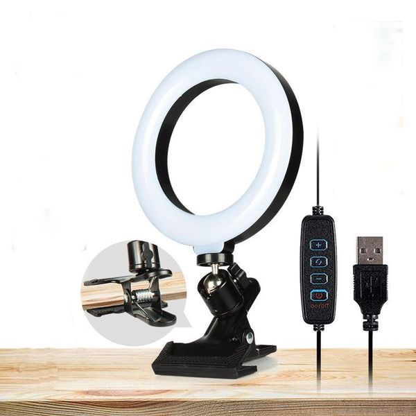 

flash heads profissional usb led ring light clip holder with tripod lamp pography kit for phone lapyoutube tiktok po studio