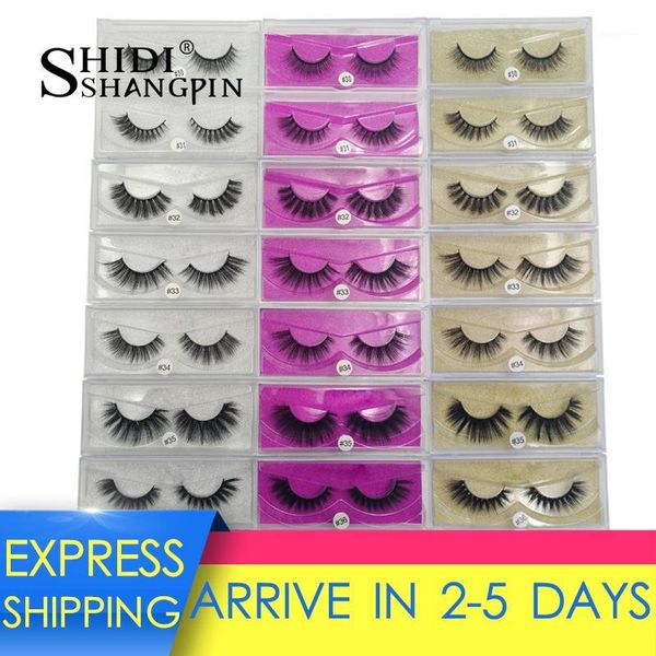 

1 pair 3d mink lashes natural false eyelashes maquillaje soft dramatic faux cilios1