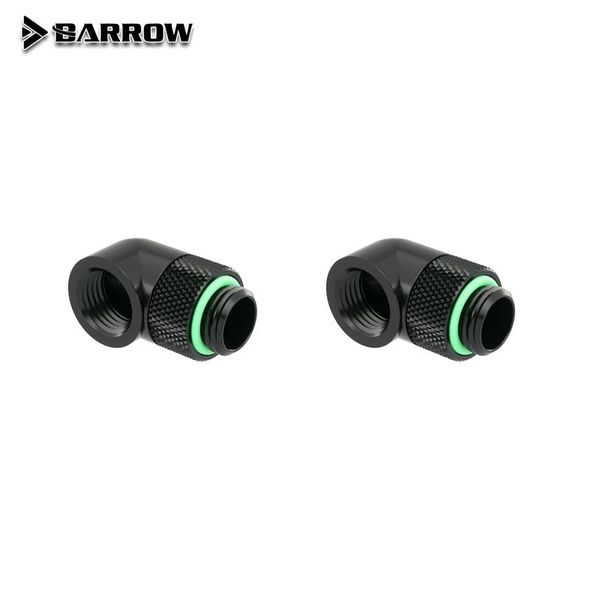 

2pcs g1/4'' thread 90 degree rotary fitting adapter rotating degrees gold black silver white water cooling adaptors fans & cooling