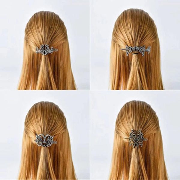 

hair clips fashion vintage style stick crown bronze metal color hairpins summer women girls diy makeup styling accessorie jewelry