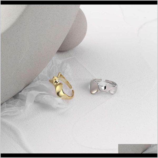 

cluster rings drop delivery 2021 irregular ring ins minimalist design girl jewelry j02qr, Golden;silver