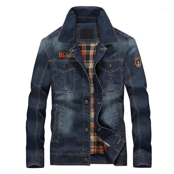 

men's jackets brand denim jacket classic rock hip hop streetwear european style slim fit spring autumn jeans men size 4xl, Black;brown