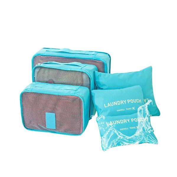 

duffel bags 6pcs/set travel bag high capacity clothes tidy pouch luggage organizer portable container waterproof case
