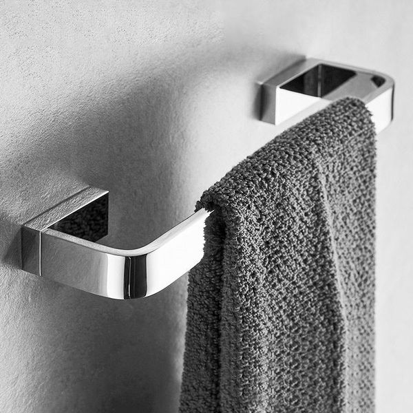 

towel racks silver bathroom metal rack el hanging single pole brass accessories