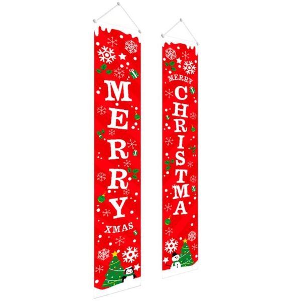 

other festive & party supplies 1 pair christmas porch signs door couplets decorations (red)