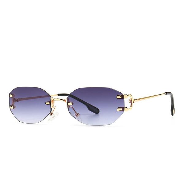 

sunglasses metal frame modern retro street big-name women and men, White;black