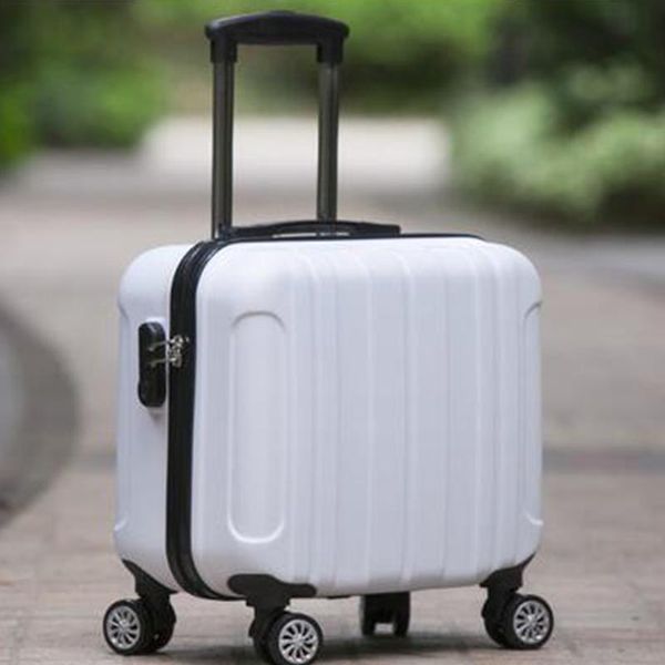 

suitcases 18" travel luggage suitcase spinner wheels boarding case trolley wheeled rolling on