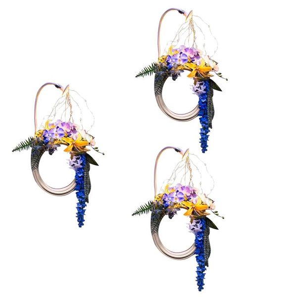 

decorative flowers & wreaths solar led light garden hose wreath garland,waterproof star shower vines fairy string decor for wedding room