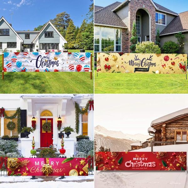 

christmas decorations merry banner garden ornaments tree decor for home 2021 happy year gift 2022 xmas navidad