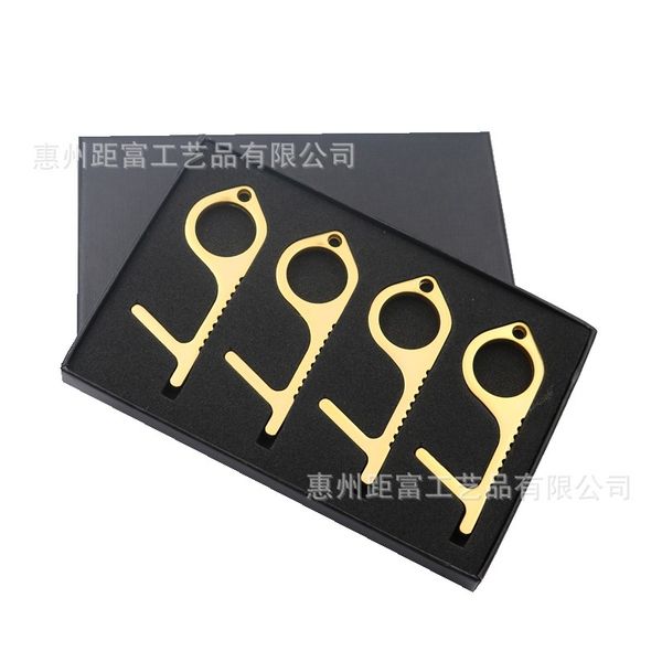 

factory zinc alloy anti contact metal keychain