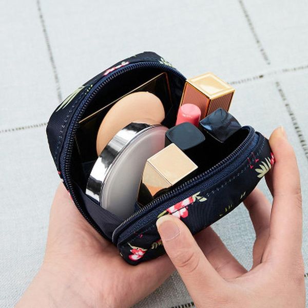 

women cosmetic bag napkin holder tampon case sanitary pad organizer lipstick coins cards storage bags zipper pouch boxes & bins