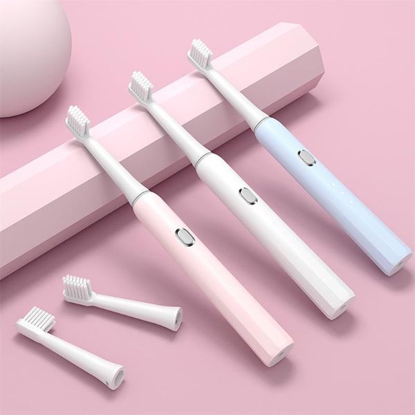 

smart electric toothbrush sonic soft fur household waterproof rechargeable for women men lovers couple
