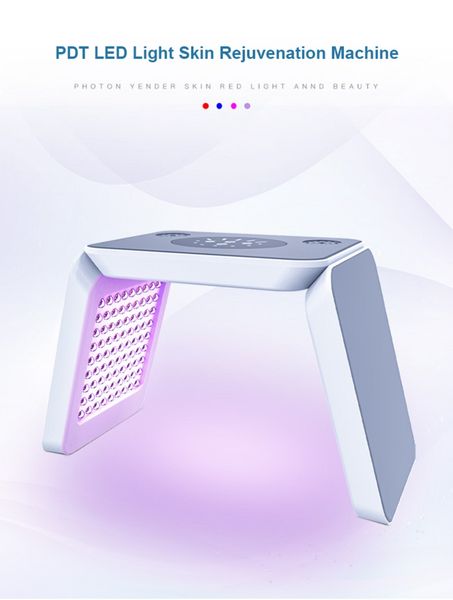 

2021 three folds 7 color pdt led light therapy body care machine face skin rejuvenation