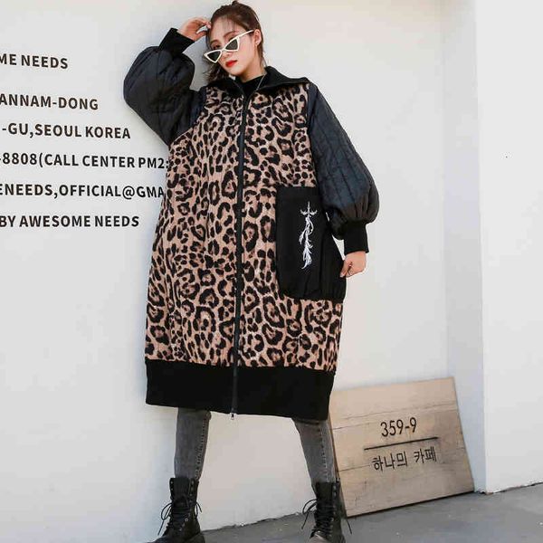 

dress street fashion impression clothing mid-length at the height of her knee harajuku thick winter woman's coat, Black;gray