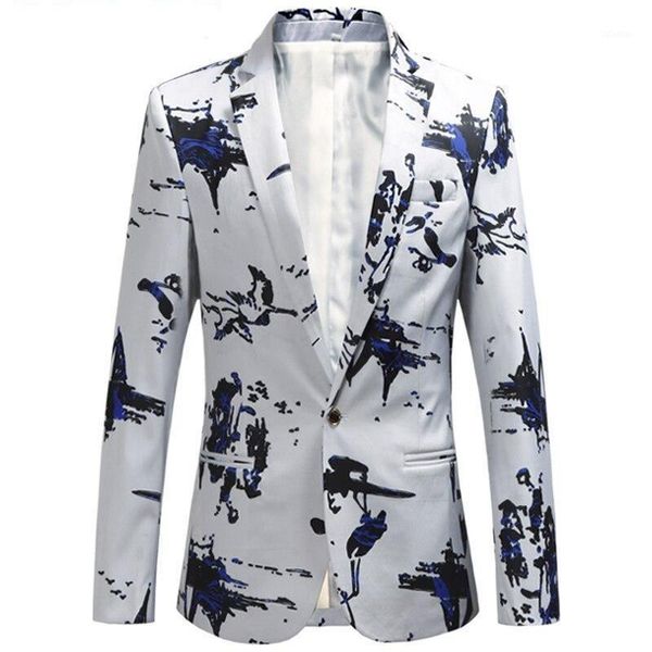 

men's suits & blazers fashion men blazer slim fit casual jacket coat clothes white navy, White;black