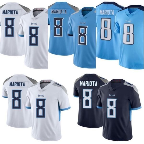 

tennessee titans men #8 marcus mariota women youth jersey, Black;red