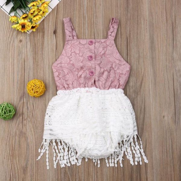 

clothing sets toddler baby girls clothes set embroidered lace tassel princess style cute jumpsuit children outfit for, White